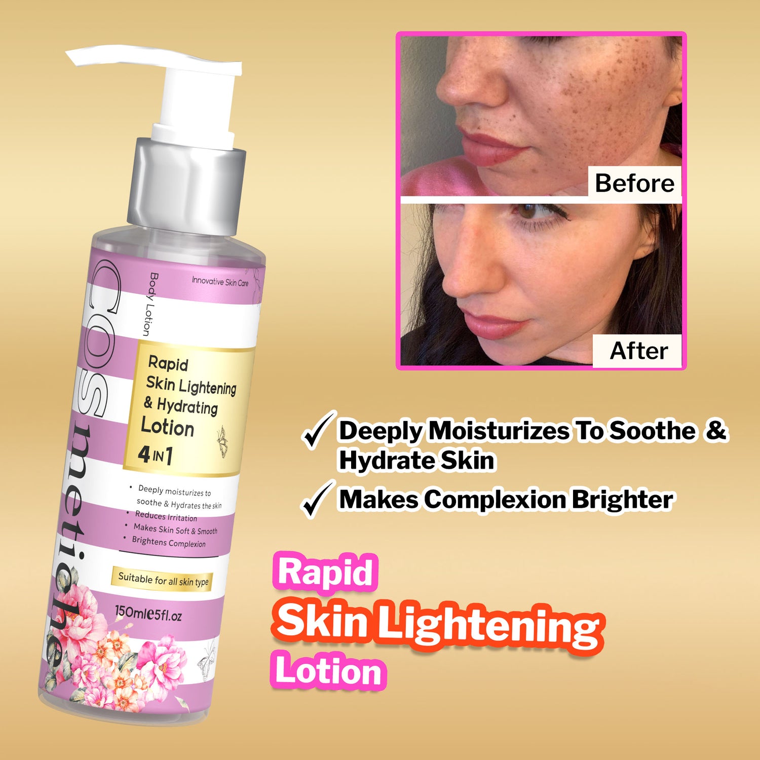 Rapid Skin Lightening &amp; Hydrating Lotion
