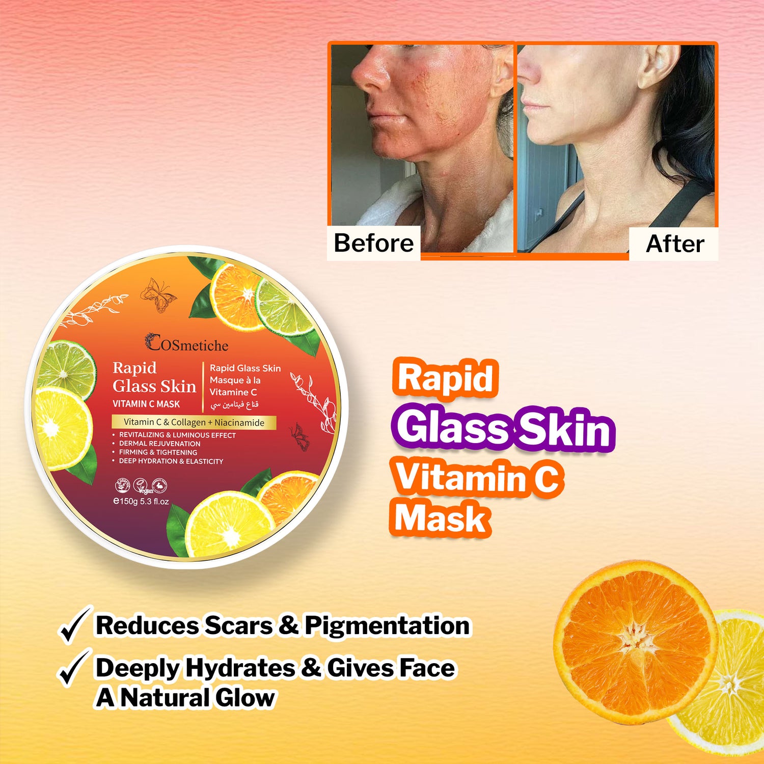 Rapid Glass Skin Vitamin C Mask