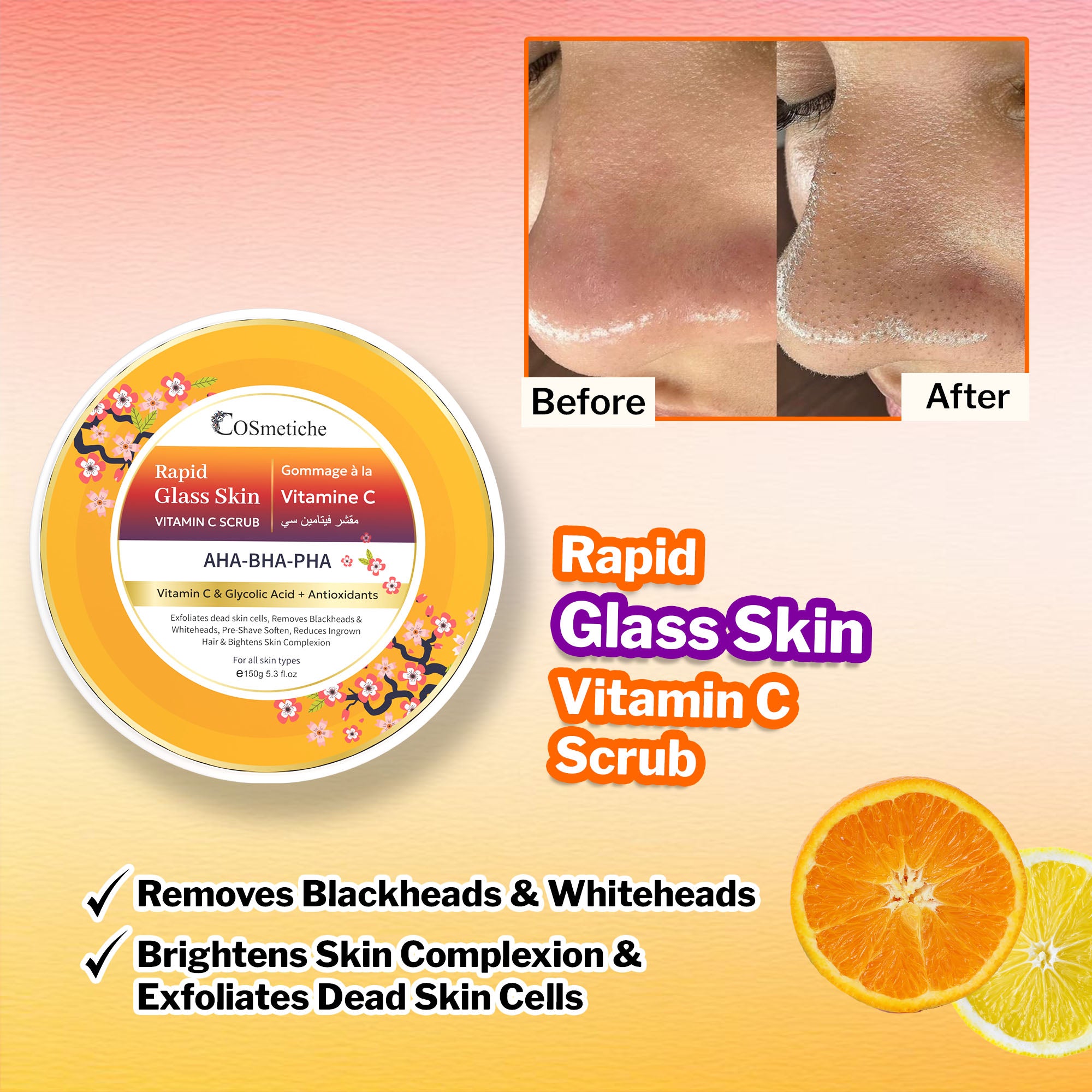 Rapid Glass Skin Vitamin C Scrub